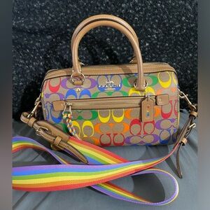 Coach pride Rowan satchel